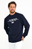 spr22sw134 Bisiklet Yaka Tokyo Basklıl Sweat