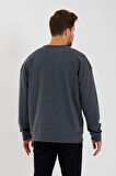 spr23sw331 Bisiklet Yaka Ön El Yazılı Brooklyn Sweat