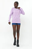 Süperlife Kadın Bisiklet Yaka Regular Fit Sweatshirt spr21k17