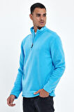 Süperlife Erkek Rahat Kalıp Softech Polar Yarım Fermuarlı Sweatshırt spr24pw20