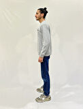 Erkek Bisiklet Yaka Rahat Kalıp 3 iplik Kalın Tokyo Baskılı  Sweatshirt SPR24SW30