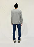 Erkek Bisiklet Yaka Rahat Kalıp 3 iplik Kalın Tokyo Baskılı  Sweatshirt SPR24SW30