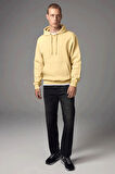 Erkek Kapşonlu Rahat Kalıp İçi Polarlı 3 iplik SweatShırt spr24sw55