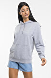 Süperlife Kadın Kapşonlu Regular Fit İnce Sweatshirt spr21k55