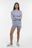Süperlife Kadın Bisiklet Yaka Regular Kalıp İnce Pamuklu Sweatshirt SPR21K30