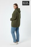 Kadın Büyük Beden Brooklyn 1970 Baskılı Kapüşonlu Sweatshirt SPR26BSWK964