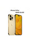 Iphone 14 Pro Tam Kaplayan 5d Nano Glass Ekran Koruyucu Kırılmaz Cam kenarlıklı Uyumlu