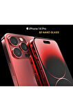 Iphone 14 Pro Tam Kaplayan 5d Nano Glass Ekran Koruyucu Kırılmaz Cam kenarlıklı Uyumlu