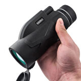 Monozone  80x100 Yüksek Çözünürlüklü Dürbün Ultra Zoom Tek Göz Monoküler Teleskop Telefon Tutucu Taşıma Çantalı Tripotlu