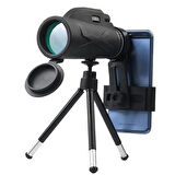 Monozone  80x100 Yüksek Çözünürlüklü Dürbün Ultra Zoom Tek Göz Monoküler Teleskop Telefon Tutucu Taşıma Çantalı Tripotlu