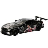 1:32 Sesli ve Işıklı RMZ Hobby Bruce Lee Serisi Die Cast Çek Bırak Model Araba - Siyah Bmw M8 Gte Siyah