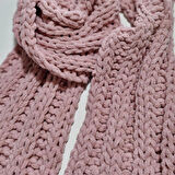 Yumuşacık Örgü Atkı, Puffy , El Örgüsü Şık Atkı, Tasarım, Moli Tasarım