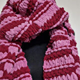 Yumuşacık Örgü Atkı, Puffy , El Örgüsü Şık Atkı, Tasarım, Moli Tasarım