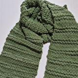 Yumuşacık Örgü Atkı, Puffy , El Örgüsü Şık Atkı, Tasarım, Moli Tasarım