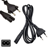 AC 220v Power güç kablosu notebook radyo tv  vb. için 2li güç kablosu