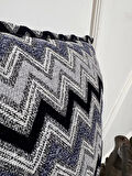 NİVEMESHOME LACİVERT GRİ ELYAF DOLGULU KIRLENT KILIFI 45X45