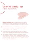 Bade Natural Pembe Kuvars Gua Sha %100 Doğal ve Gerçek Yüz Masaj Taşı