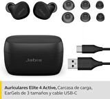 Jabra Elite 4 Active Kulak İçi Bluetooth Kulaklık Siyah