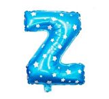 FOLYO BALON Z HARF MAVİ YILDIZLI 40CM