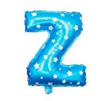 FOLYO BALON Z HARF MAVİ YILDIZLI 40CM
