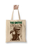 The Smiths Meat Is Murder Beyaz Bez Çanta Uzun Saplı Alışveriş Çantası Plaj Çantası