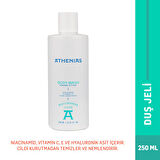 ATHENIAS Niacinamide, E ve C Vitamini Içeren Duş Jeli 250 ml Sls Içermeyen Nemlendirici Spa Keyfi