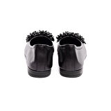 Hakiki Deri Taşlı Kadın Babet