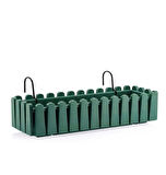 Omnipazar SO-İB03 Yeşil Askılı Balkon Saksı Takım 14 lt No 3 