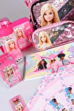 DEKOMUS LİSANSLI BARBIE GİZEMLİ PARILTILAR KOLEKSİYONU FULL + FULL "COLLEGE" OKUL,BESLENME VE KALEM ÇANTASI,MATARA,BESLENME KABI İLE KIRTASİYE OKUL SETİ