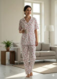 KADIN DÜĞMELİ PİJAMA TAKIM