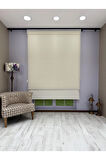 LUNA Serisi Ekru Tül Ekru Stor Perde Işık Kontrollü, Çift Mekanizmalı, Kolay Montaj