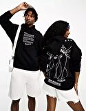 Picasso Baskı Oversize Sweatshirt