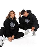 Moon Baskı Oversize Sweatshirt