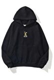 Unisex Sweatshırt Oversize Heart Machıne Baskı
