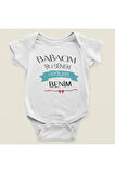Babacım Bu Seneki Hediyen Benim Yazılı Pamuklu Yumuşak Unisex Çıtçıtlı Body Zıbın