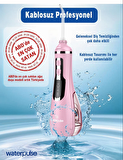 WaterPulse WP-V500-P Water Flosser Taşınabilir, Şarjlı, Masajlı, Diş/Protez Bakım ve Ağız Duşu-Pembe