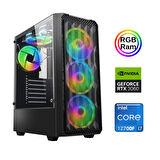 Xaser Xsr885 i7 12700F 16GB Ram 512GB M.2 NVMe SSD 12GB RTX3060 23.8" 180Hz Curved Oyuncu Bilgisayarı