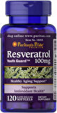 Puritan's Pride  Resveratrol 100 mg 120 Kapsül
