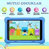  NPO RS407 2GB 32GB Android.11 8" IPS Ekran, A133 1.6GHz, Antişok Çocuk Tableti(Kids Tablet)-Mavi