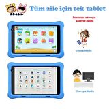  NPO RS407 2GB 32GB Android.11 8" IPS Ekran, A133 1.6GHz, Antişok Çocuk Tableti(Kids Tablet)-Mavi