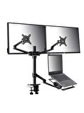 NPO STD7093 10"-27" Notebook Stand ve Vesa Monitör Tutucu Çift Kol