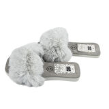 SİA ÇANTA EVA TABAN HALI TERLİĞİ KÜRKLÜ SÜSLÜ SADE VE GÖSTERİŞLİ KADIN TERLİK