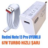 Redmi Note 13 Pro Uyumlu 67W Turbo Hızlı Şarj Aleti
