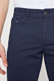 Slim Fit Dar Kesim Yan Cepli Gofre Desenli Şort