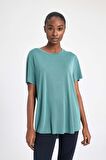 DeFactoFit Oversize Premium Bisiklet Yaka Sporcu Kısa Kollu Tişört B5536AX24SPGN1191