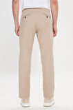 Comfort Fit Rahat Kesim Yan Cepli Desenli Beli Lastikli Pantolon