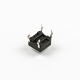 4 Pinli Push Buton - Siyah (6x6x5 mm)