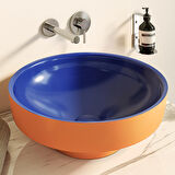 VitrA Water Jewels 4334B443-0016 Çanak Lavabo, VitrA Clean, 40 cm, Terrakota - Mavi
