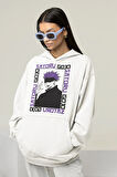 Gojo Satoru Baskılı Unisex Oversize Anime Hoodie
