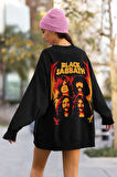 Black Sabbath Baskılı Unisex Oversize Sweatshirt